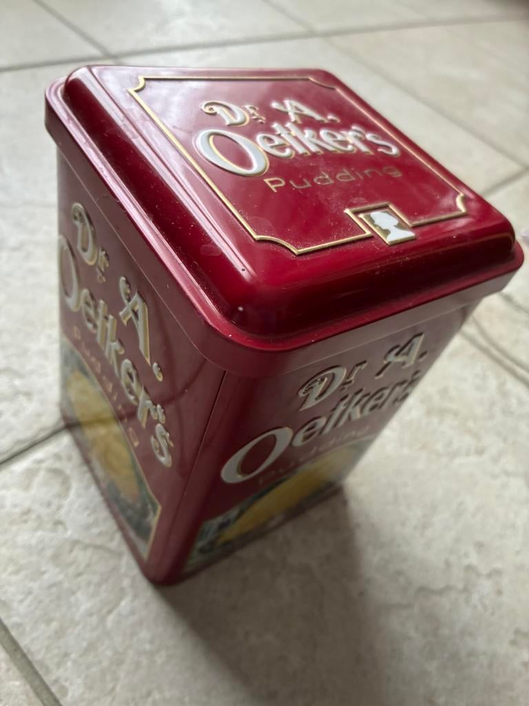 Boite en metal de collection Dr Oetker - bon état, Enlèvement, Utilisé, Autre, Autres marques