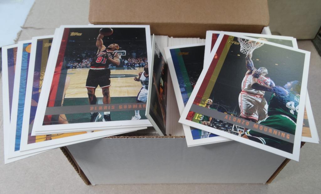97-98 NBA Topps complete series 1 & 2 et Series 1 apart, Envoi, Comme neuf, Plusieurs images
