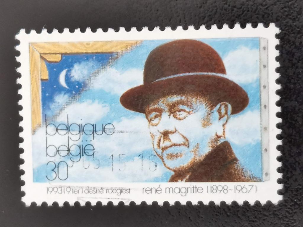 Belgique 1993 - art - René Magritte, Enlèvement ou Envoi, Affranchi, Art