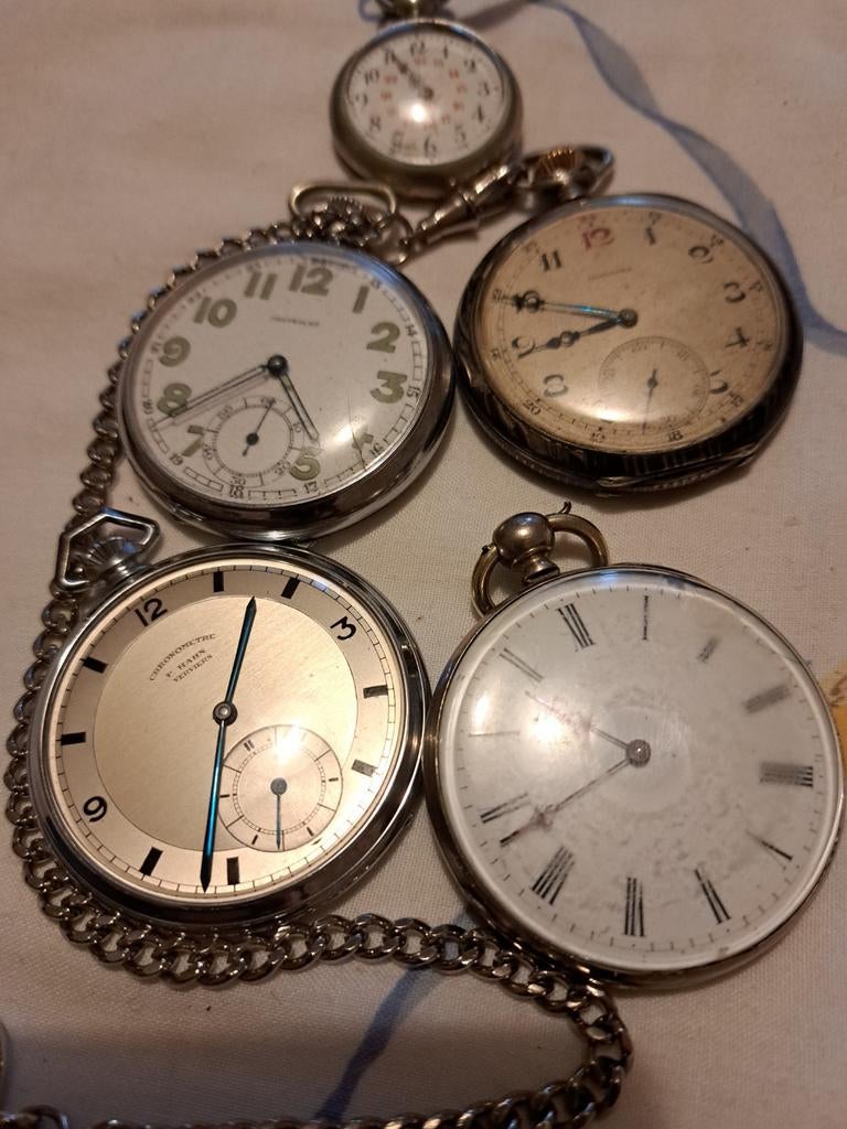Horloge  ancienne  arjent  925, Enlèvement ou Envoi