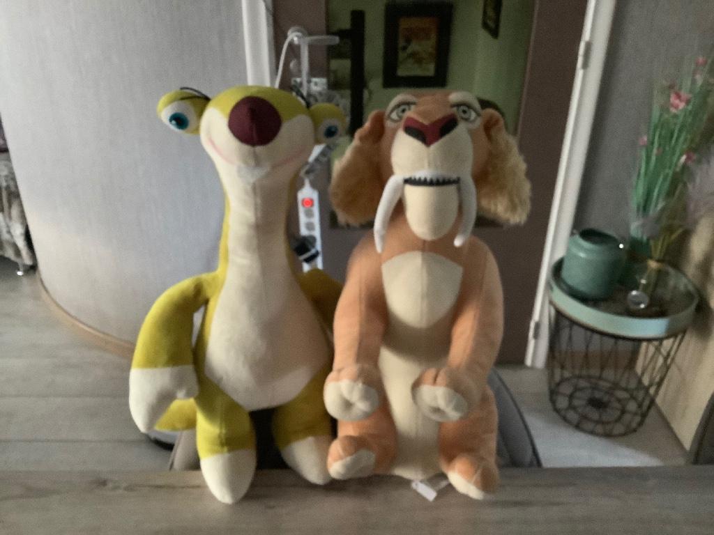 Ice Age verschillende pluche characters (45 cm), Kinderen en Baby's, Speelgoed | Knuffels en Pluche, Zo goed als nieuw, Overige typen