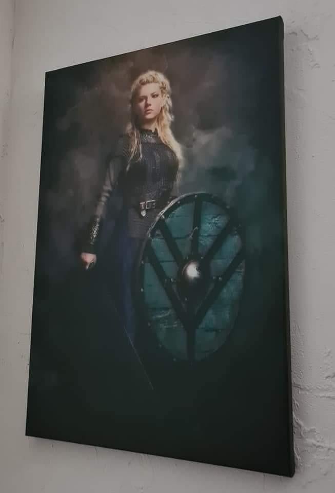 Canvasdoek Lagertha The Vikings, Enlèvement