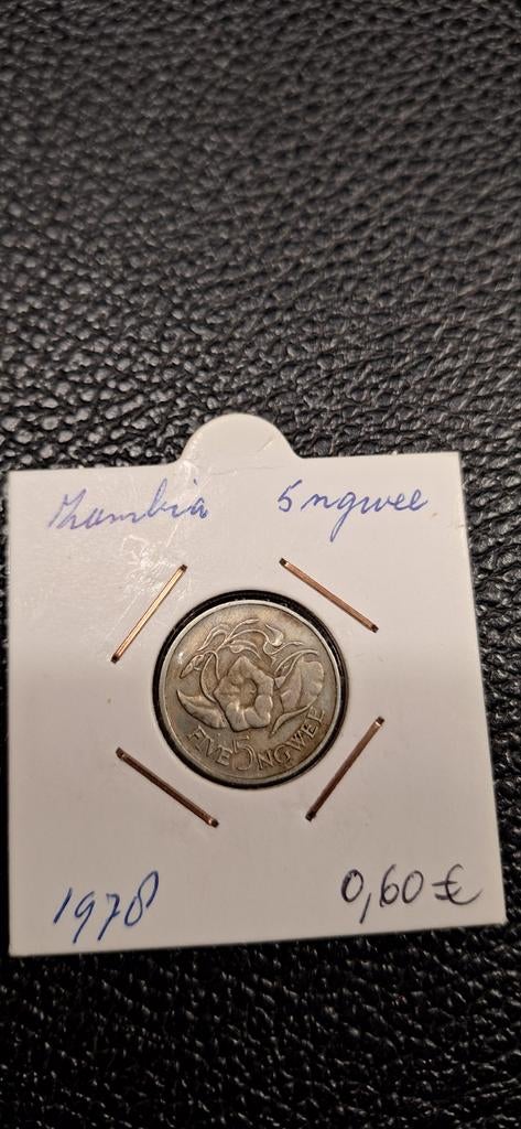 Zambia 5 Ngwee 1978, Postzegels en Munten, Munten | Afrika, Ophalen of Verzenden, Zambia