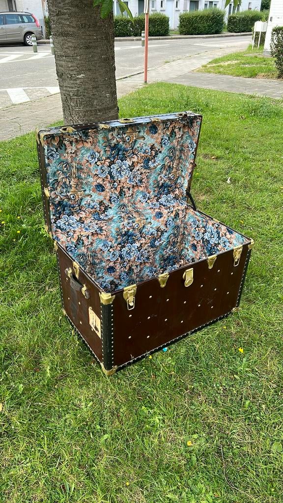Antiek scheepskist dekenkist, Antiek en Kunst, Ophalen