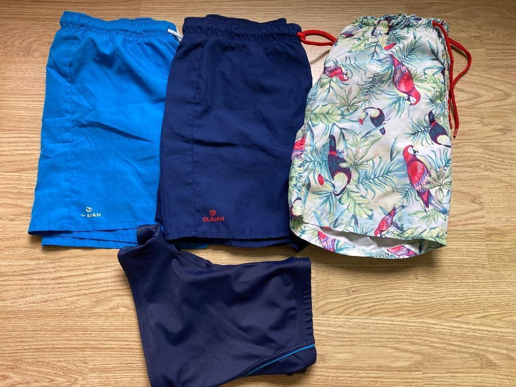 Zwembroeken 4 stuks, Enfants & Bébés, Maillots de bain pour enfants, Utilisé, Maillot de bain, Maillot de bain, Taille 146, Garçon