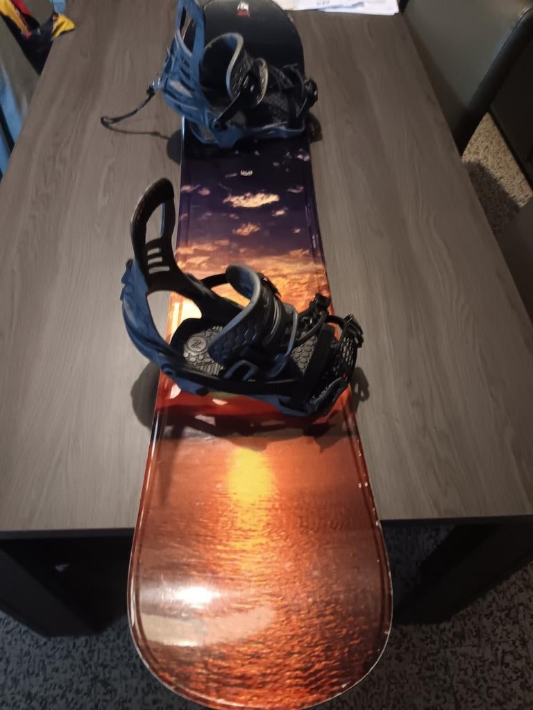 Snowboard+bindingen+draagzak, Ophalen, Kleding