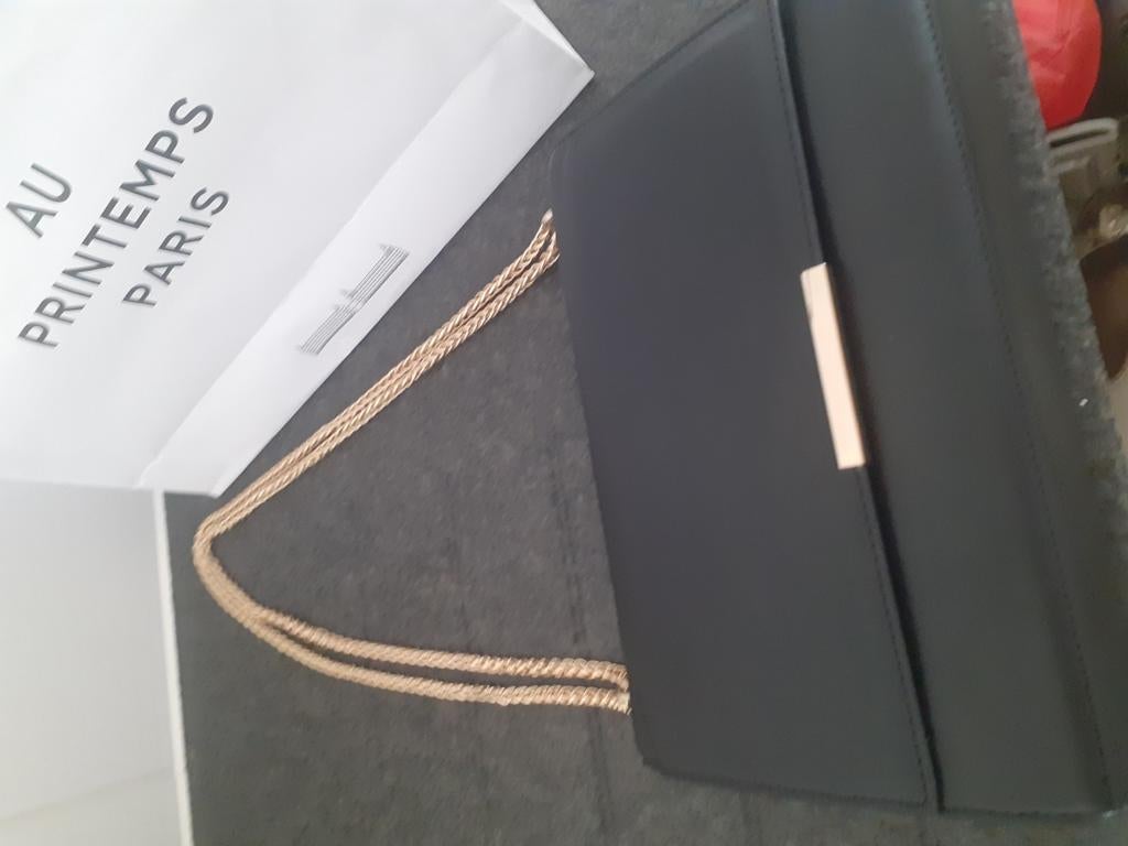 Zwarte handtas Au Printemps Paris., Handtassen en Accessoires, Ophalen of Verzenden, Zo goed als nieuw, Zwart, Handtas
