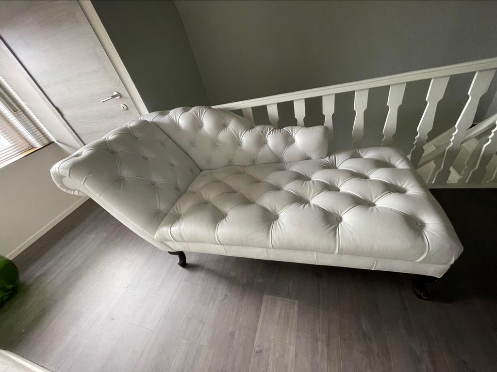 Chesterfield chaise longue, Ophalen, Gebruikt, Eenpersoons, Chesterfield