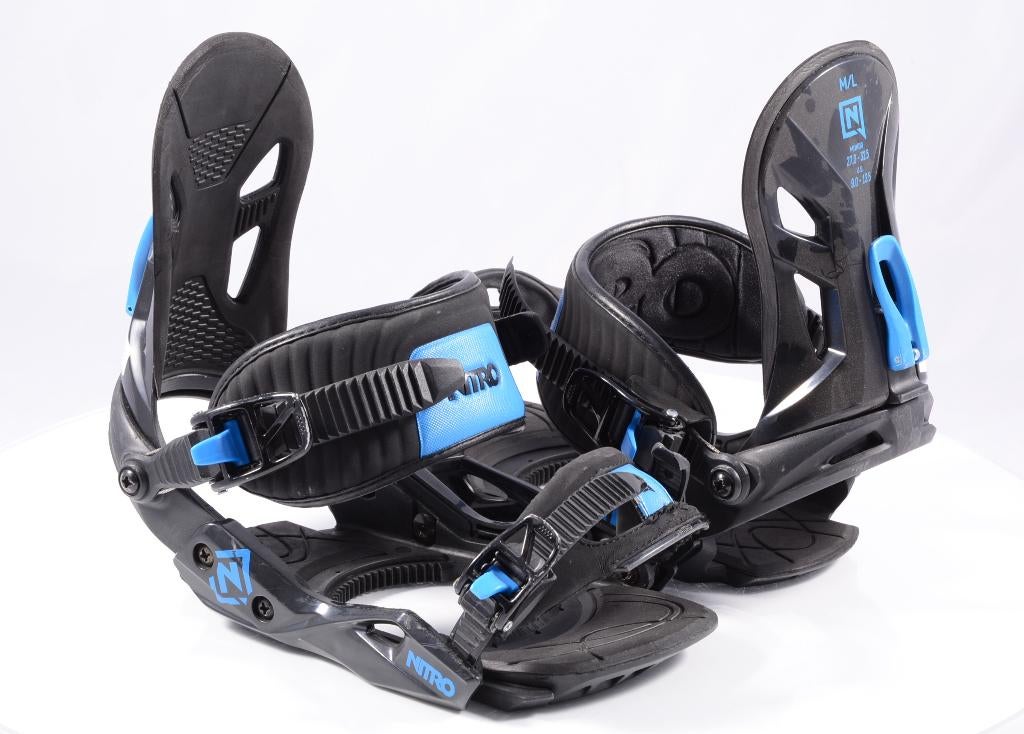 Fixations de snowboard M L NITRO FREESTYLE CUSTOM 2022, Enlèvement ou Envoi, Utilisé, Fixations
