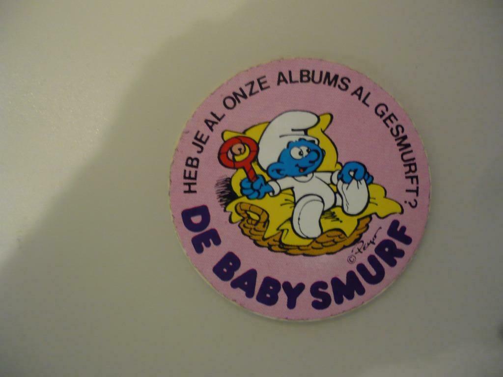 Sticker De baby smurf ( strip album ), Verzamelen, Ophalen of Verzenden, Zo goed als nieuw, Strip of Tekenfilm