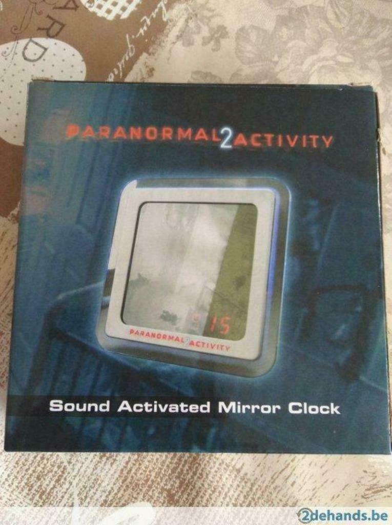 PARANORMAL ACITVITY 2: SOUND ACTIVATED MIRROR CLOCK, Ophalen of Verzenden, Nieuw