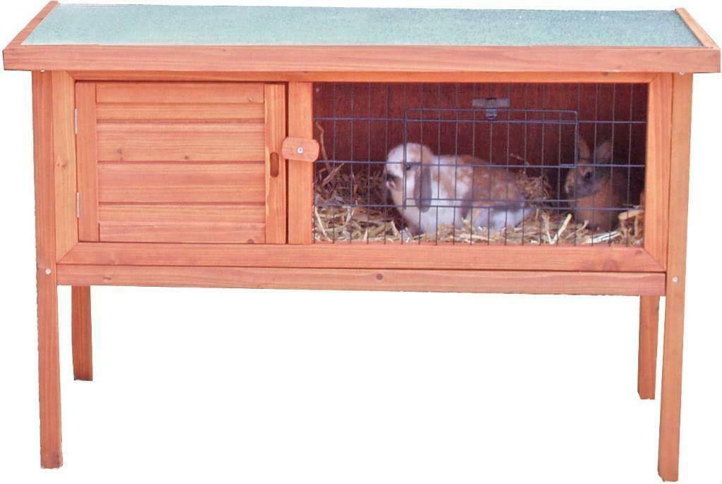 Houten Konijnenhok Bruin 106cm, Dieren en Toebehoren, Knaagdieren en Konijnen | Hokken en Kooien, Nieuw, Hok, 60 tot 90 cm, 75 tot 110 cm