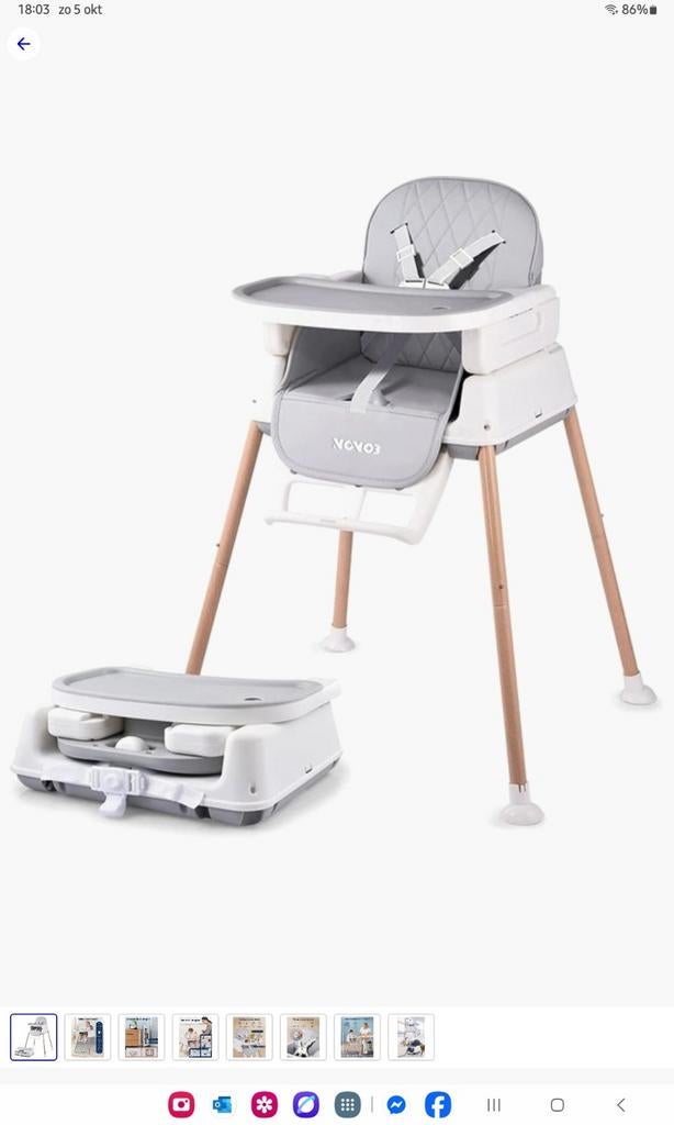 Kinderstoel Novob, Ophalen