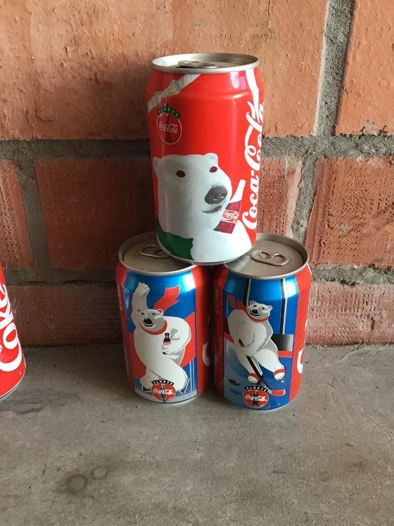 Coca-Cola blikjes 3st ijsberen, Verzamelen, Verzenden, Gebruikt, Verpakking