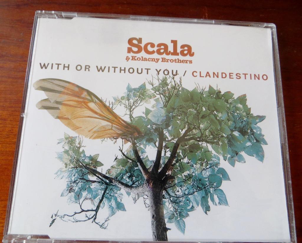 SCALA vs U2 - WITH OR WITHOUT  YOU / CLANDESTINO CD SINGLE, Cd's en Dvd's, Verzenden, Maxi-single, Zo goed als nieuw, 1 single