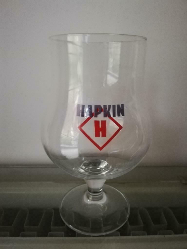 Bierglazen Hapkin keuze in 50 of 25cl, Verzamelen, Ophalen, Zo goed als nieuw