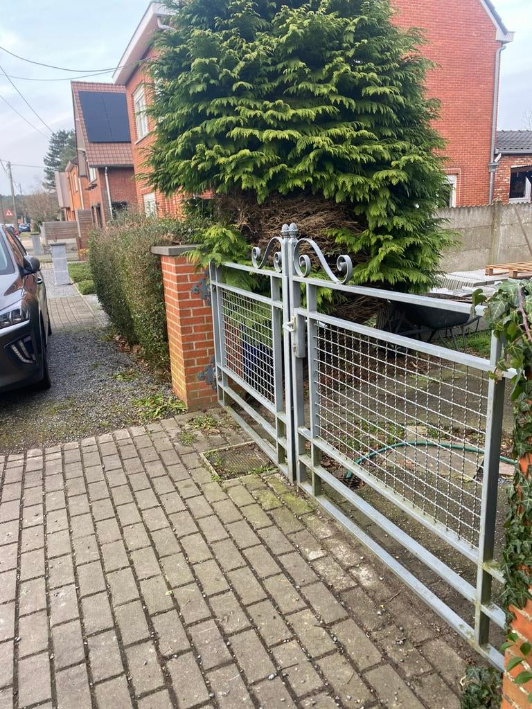 Metaal Poort, Tuin en Terras, Ophalen, Zo goed als nieuw