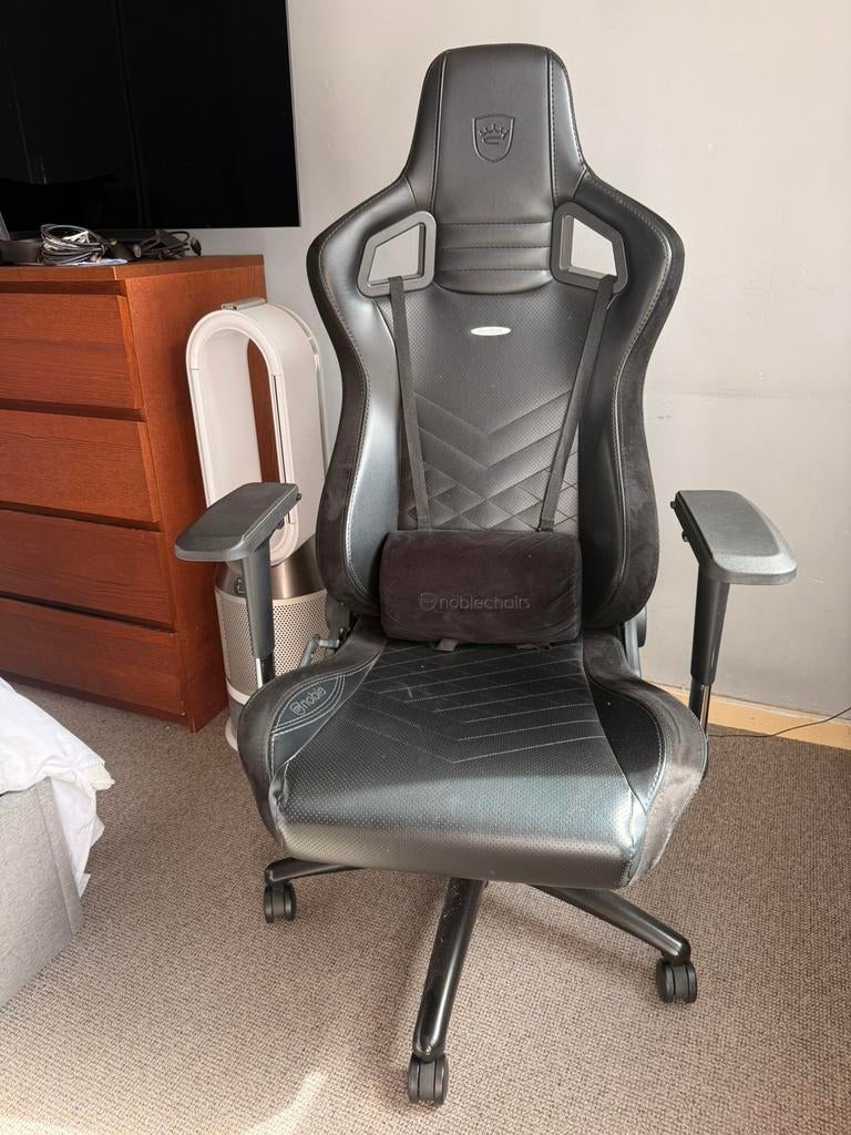 Noblechairs EPIC Black Edition, Maison & Meubles, Chaises de bureau, Comme neuf, Chaise de bureau, Noir, Ergonomique, Chaise de bureau de gaming