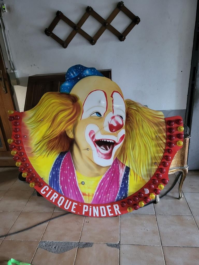 Très grande enseigne lumineuse du cirque pinder, Ophalen of Verzenden, Zo goed als nieuw