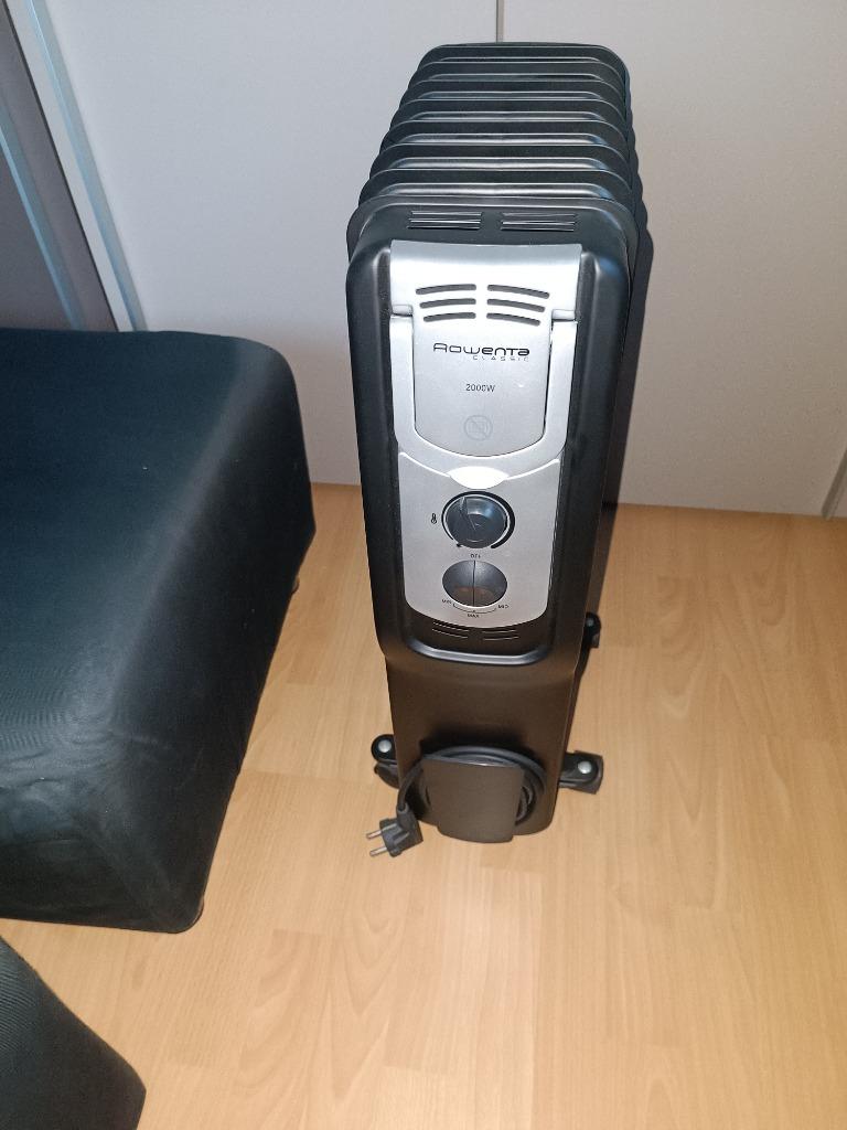 Radiator Rowenta classic zwart 2000w, Ophalen, Zo goed als nieuw, Radiator