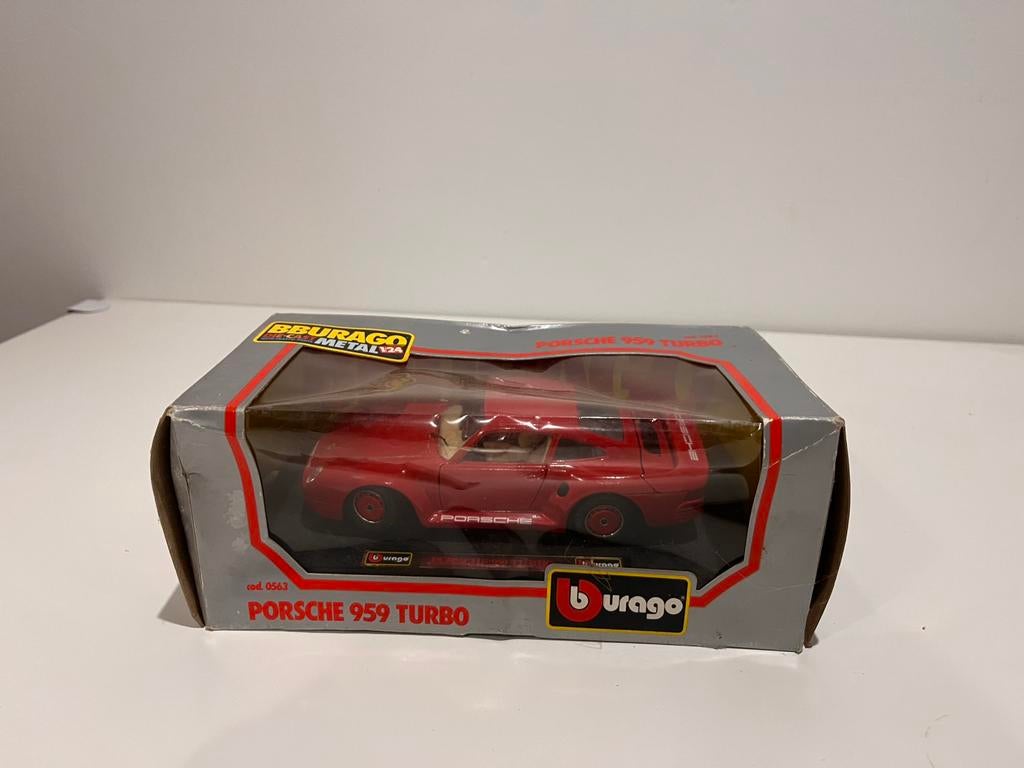 Porsche 959 Turbo  •  BBURAGO, Ophalen of Verzenden, Zo goed als nieuw, Burago