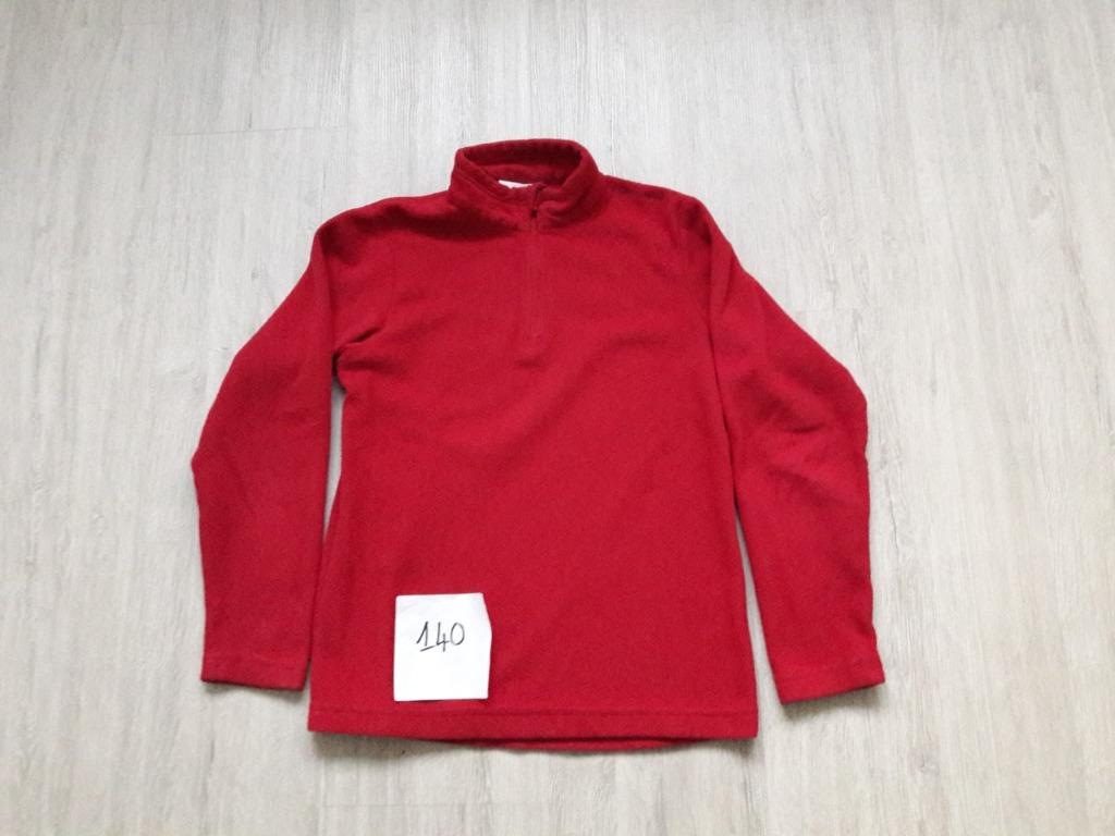 Rode fleece - Maat 140, Sport en Fitness, Skiën en Langlaufen, Ophalen of Verzenden, Gebruikt, Kleding