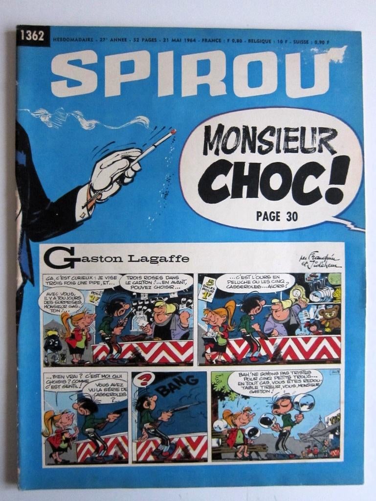 Hebdos Spirou 1362 + mini-récit n°218 (1964), Enlèvement ou Envoi, Une BD, Comme neuf, Collectif
