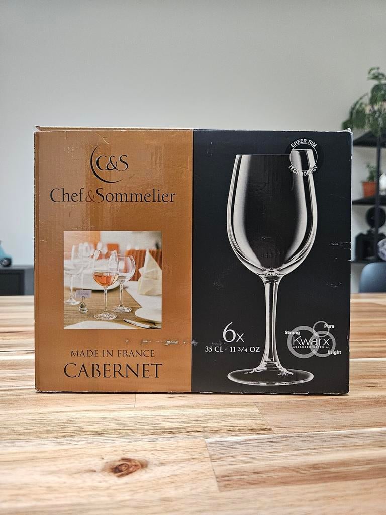 Verres à vin Cabernet Chef & Sommelier 6 x 35 cl, Collections, Vins, Enlèvement