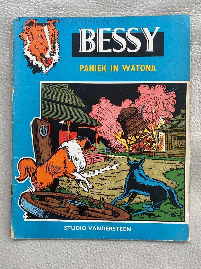 Bessy 51 : Paniek in Watona (1e Druk) 1964, Boeken, Stripverhalen, Gelezen, Willy Vandersteen, Eén stripboek, Ophalen of Verzenden