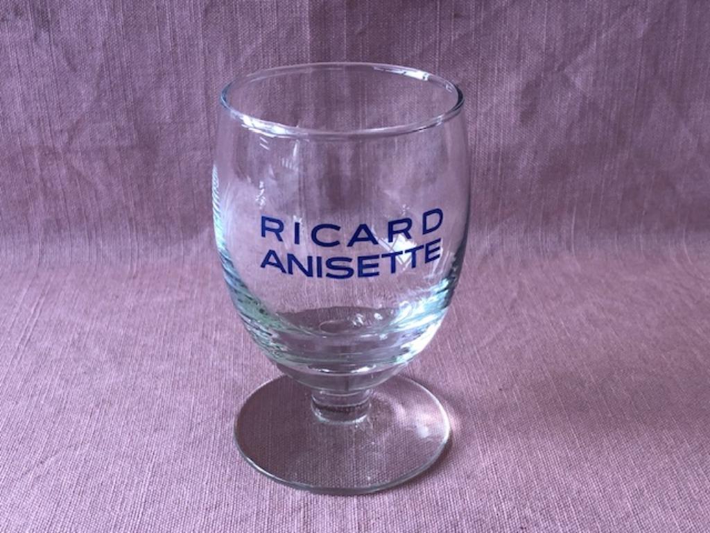 Grand ballon en verre Ricard bleu RICARD ANISETTE, Enlèvement ou Envoi, Comme neuf, Ustensile