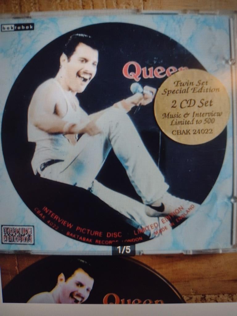 2 cd set QUEEN: BOHEMIAN RHAPSODY-INTERVIEW:LTD 500 copies, Ophalen of Verzenden, Gebruikt, Poprock