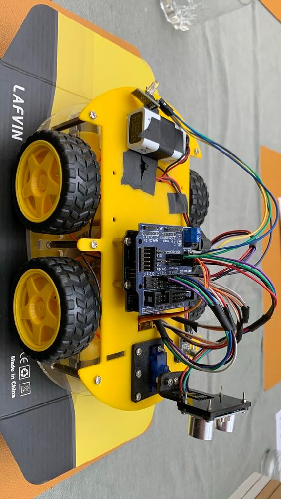 Arduino auto bouwkit 4 motoren, Bluetooth en sensors, Hobby & Loisirs créatifs, Enlèvement ou Envoi, Comme neuf