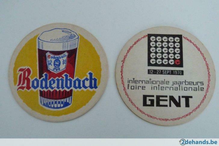rodenbach oude bierviltje 1970, Verzamelen, Ophalen, Gebruikt