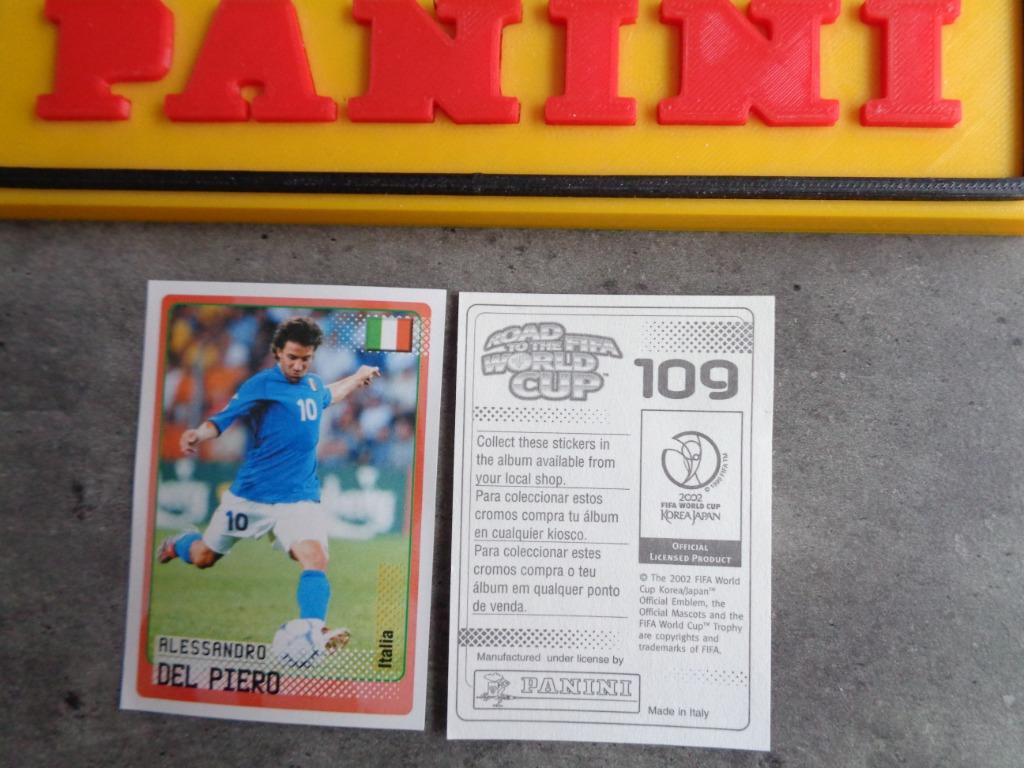 PANINI VOETBAL STICKER ROAD TO WORLD CUP 2002    DEL PIERO, Verzenden, Nieuw, Sticker