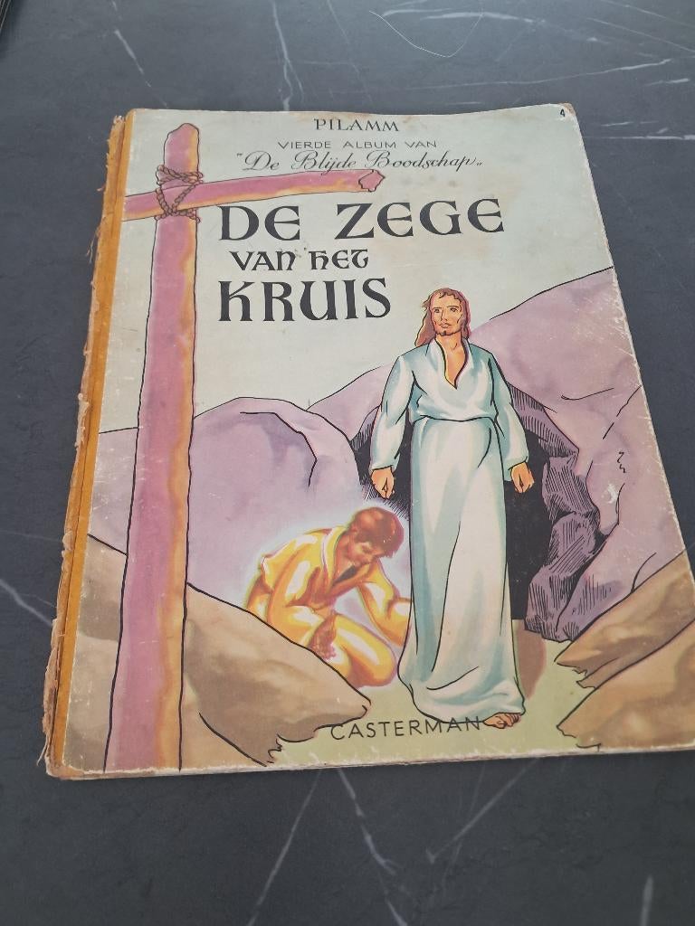 De zege van het kruis (hardcover 1950) de blijde boodschap, Eén stripboek, Ophalen of Verzenden, Gelezen