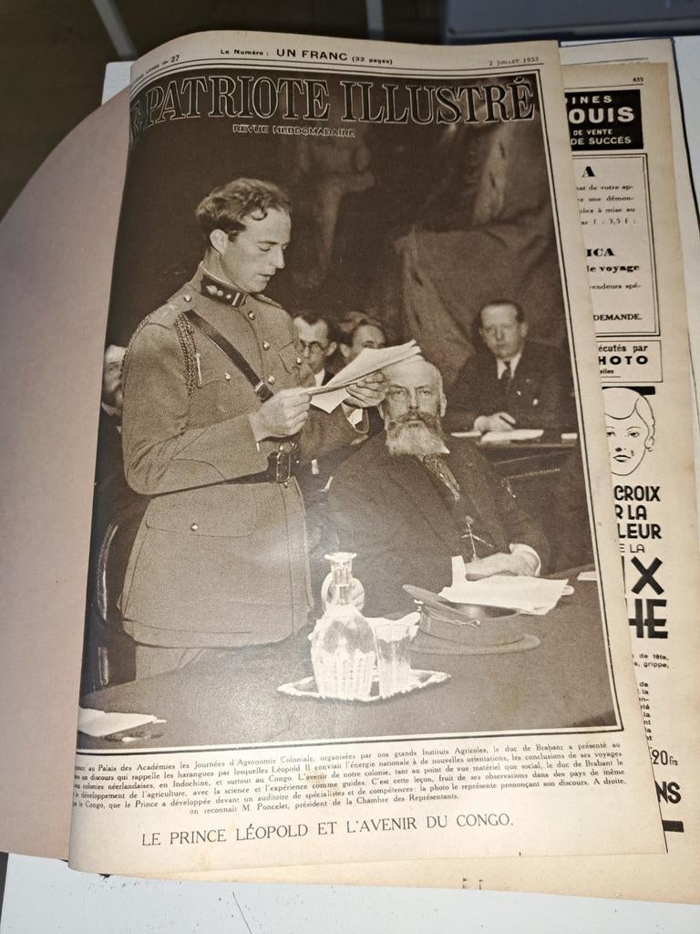 Le patriote illustre années 1930,31,32,33,34 reliés., Enlèvement