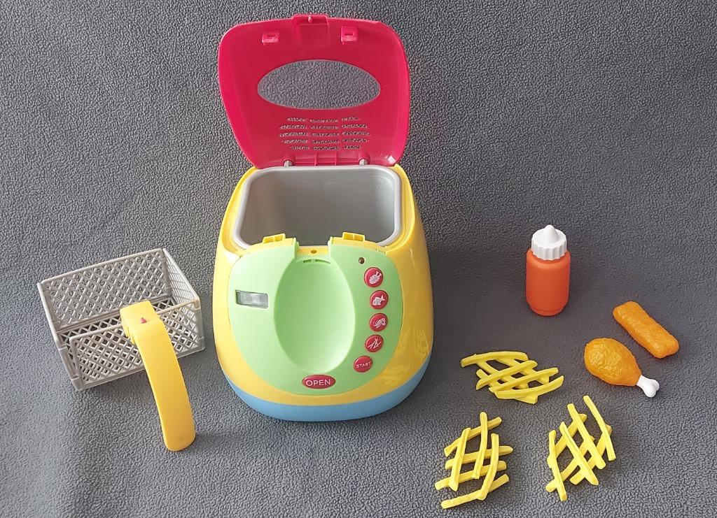Jouet friteuse (fonctionne avec 3 piles LR6 non fournies), Enlèvement, Comme neuf, Plastique, Jouer à la cuisine