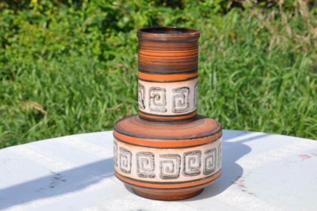 §  vase design west germany terre cuite fendu, Enlèvement ou Envoi