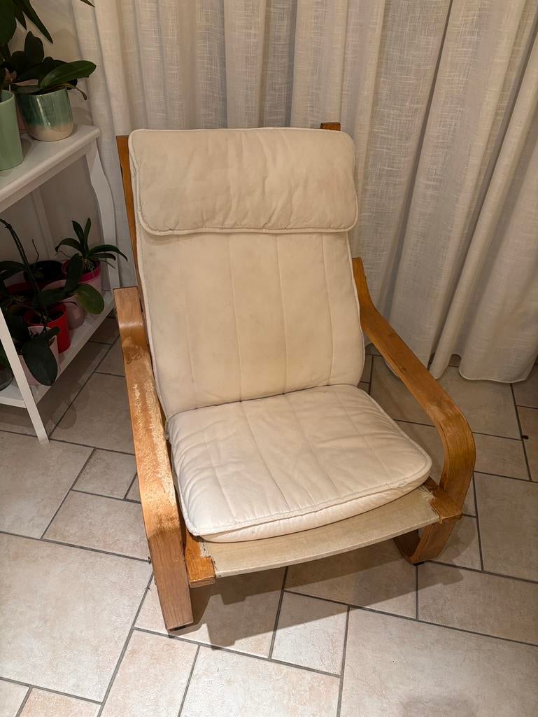 Fauteuil Ikea á vendre, Maison & Meubles, 75 à 100 cm, Enlèvement, Utilisé, 50 à 75 cm