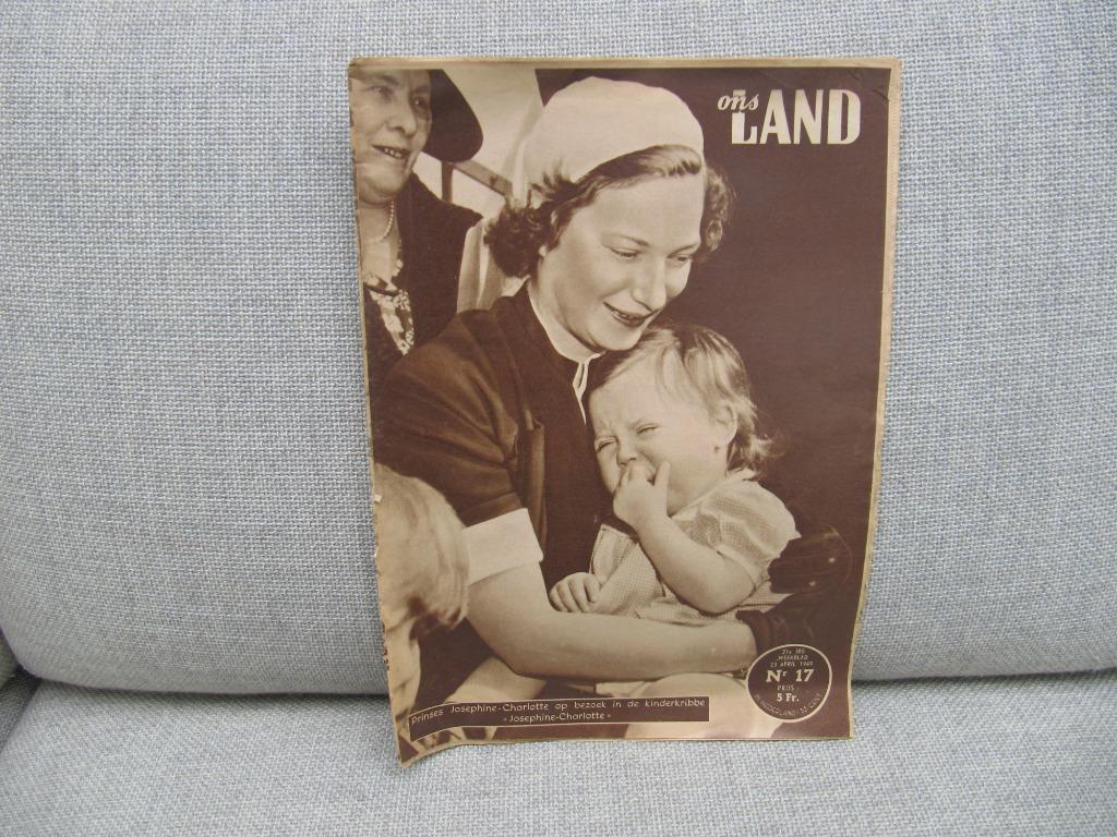 Ons land (23 april  1949)-  Josephine-Charlotte, Ophalen of Verzenden, Gelezen
