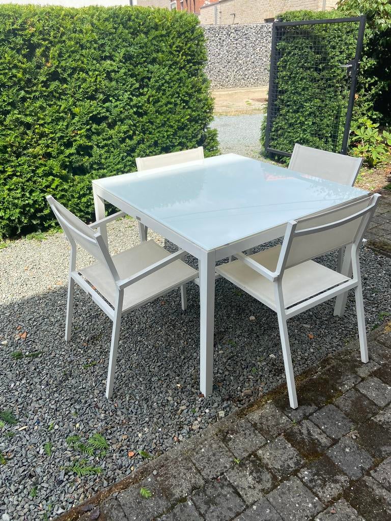 4 tuinstoelen Bristol wit, Enlèvement ou Envoi