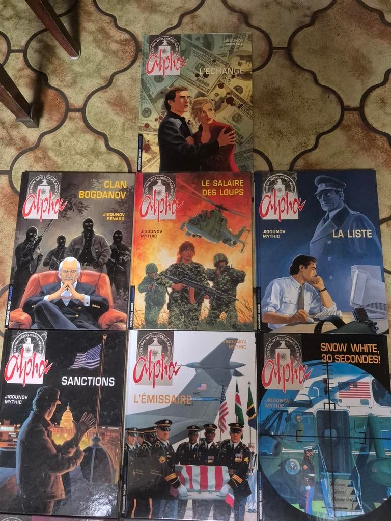 Bande dessinée Alpha. Parfait état. Tomes 1 à 7., Enlèvement
