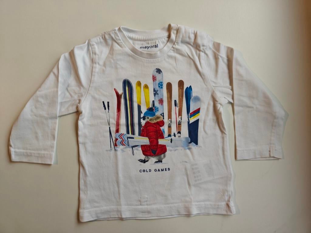 T-shirt Mayoral lange mouwen maatje 80, MAYORAL, Ophalen of Verzenden, Zo goed als nieuw, Jongetje