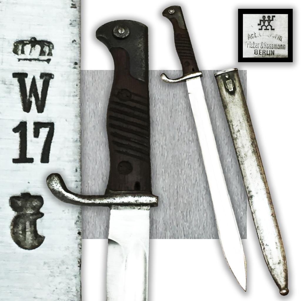 🚨Rare BAIONNETTE G98 ALLEMANDE PRUSSIENNE FRISTER 1917 #64, Collections, Envoi, Armée de terre, Épée ou sabre