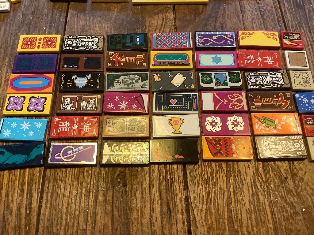 Lego tegels stickers 42 stuks / 428-T1, Enlèvement ou Envoi, Comme neuf, Briques en vrac, Lego