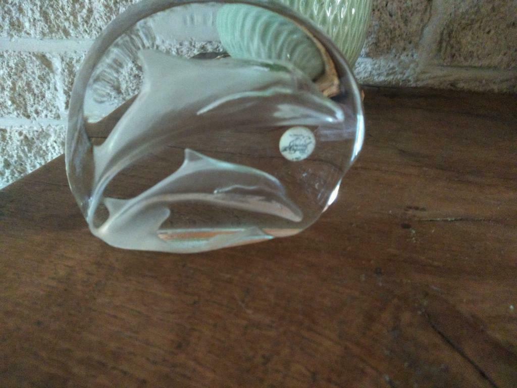 Dauphins en cristal d'Arques, Antiquités & Art, Enlèvement ou Envoi