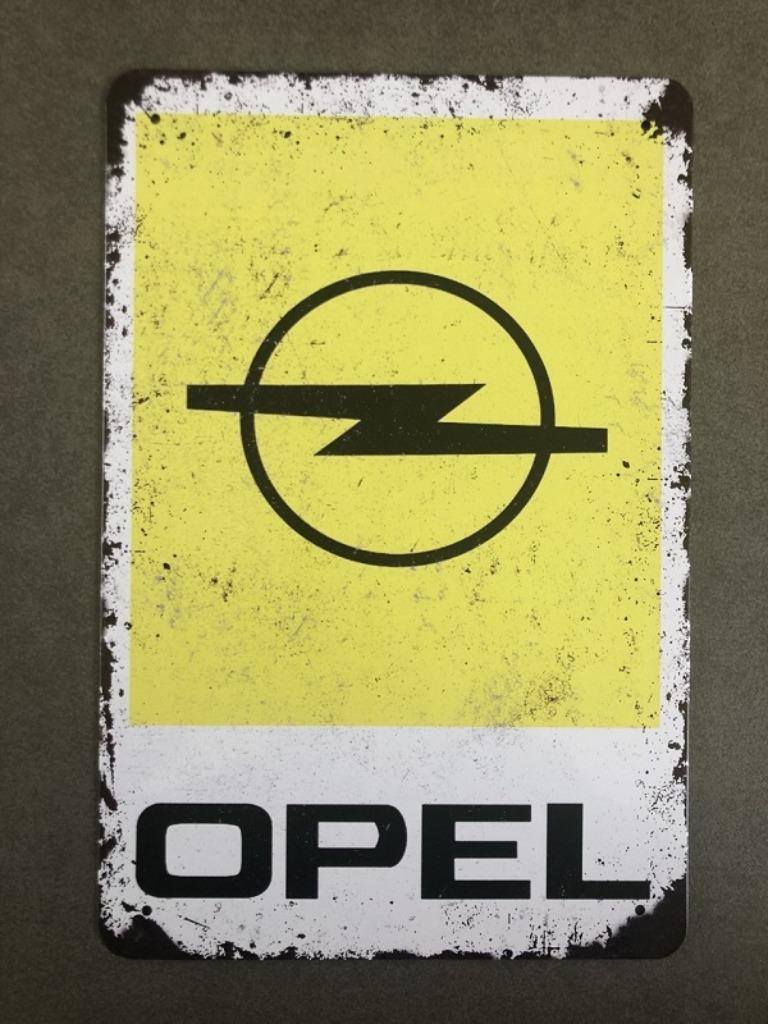 Metalen OPEL vintage look wandplaat - 30x20cm, Verzamelen, Merken en Reclamevoorwerpen, Ophalen of Verzenden, Nieuw, Reclamebord