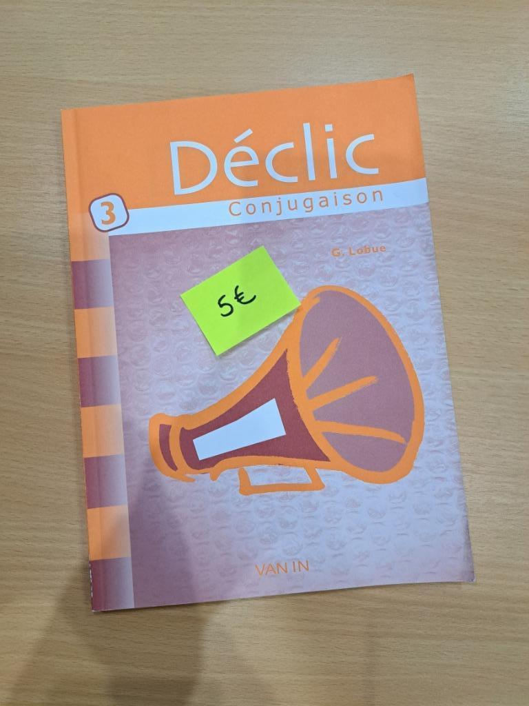 Déclic conjugaison 3 - Manuel scolaire Français, Van in, Primaire, Français, Enlèvement