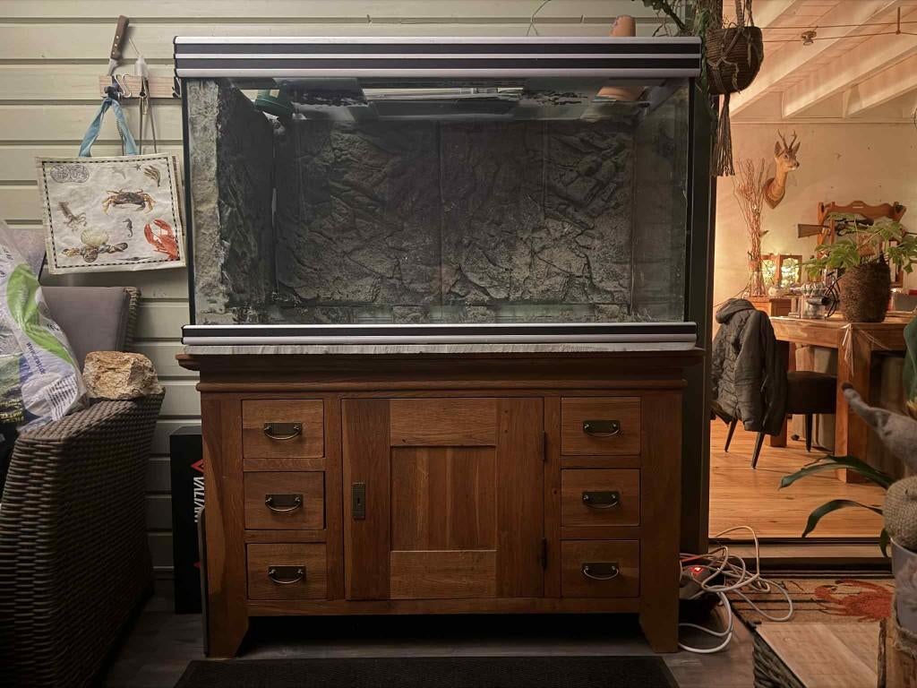 Aquarium Aqualantis, Ophalen, Gebruikt, Leeg aquarium