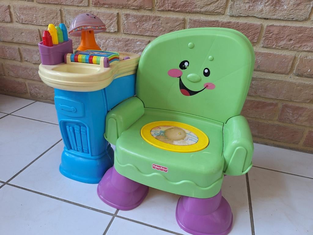 Fisher Price stoel (Pools en Engels), Ophalen, Gebruikt